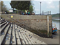 SS4526 : North end of the steps at the north end of the Quay, low tide, Bideford by Robin Stott