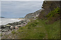SH7277 : The seafront below the North Wales coastal path and cycleway by Ian Greig