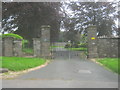 Ornamental gates at the entrance to Tredilion Park