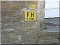 ST4316 : Fire hydrant plate and benchmark, Harveys Road, South Petherton by Becky Williamson