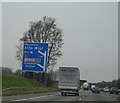 Approaching Knutsford Services, M6