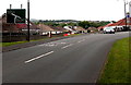 Cyfarthfa Road approaches the Brecon Road junction in Merthyr Tydfil