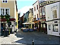 View east along Church Lane, Windsor, Berkshire