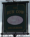 NZ3051 : Sign for the Dun Cow, Bournmoor by JThomas