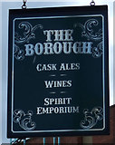 NZ3956 : Sign for the Borough pub by JThomas