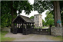 NZ2305 : Lych Gate and Church, St Michael and All Angels by Tony Simms