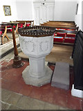 TM0980 : Font of St.Remigius Church by Geographer