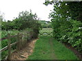 Farm track with gate, Barlestone