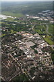 Northampton: General Hospital and Cliftonville (aerial 2015)