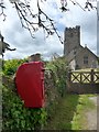 Postbox by the parish church