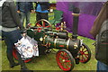 View of a Garrett traction engine, "David" in St Albans Steam and Country Show