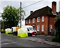 Kelly Communications vans outside Romsey Telephone Exchange