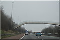 Footbridge over the M6 at Gathurst Golf Course