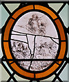 TM4383 : St John the Baptist, Shadingfield - Stained glass window by John Salmon