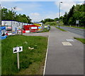 Buckingham construction site north of Ebbw Vale Parkway railway station