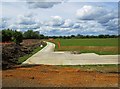 SP3300 : Temporary service road, near Tadpole Bridge, Oxon by P L Chadwick