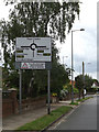 Roadsign on Rushmere Road