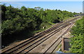 Railway lines towards Bristol Parkway railway station, Stoke Gifford