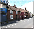 Station Road houses west of the former Two Swans pub in Castle Cary