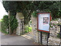 St Peter, Bratton Fleming: church noticeboard