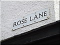 Rose Lane sign