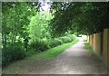 Cycle path by Cove Brook