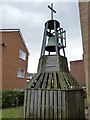 SX9293 : Church bell, St Sidwell's church, Exeter by David Smith