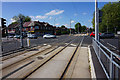 Tram lines on Mauldeth Road West