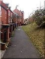 Somerset Way path towards Highbridge & Burnham railway station