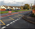 Coychurch Road closed ahead, Pencoed