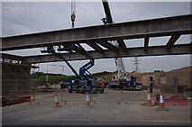 SD4764 : Lancaster Road Bridge construction (A6) by Ian Taylor