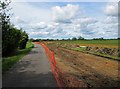 SP3300 : Reconstruction of access road to Rushey Weir & Lock, near Tadpole Bridge, Oxon by P L Chadwick