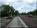 NZ3654 : Bus stop and shelter on Durham Road (A690) by JThomas