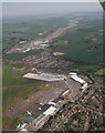 Southend Airport and the River Roach: aerial 2015