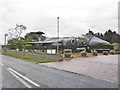 Buccanneer jet, on display at petrol station, Bishopmill