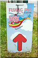 Cute sign for Flying Pig Helicopters