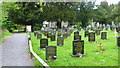 The churchyard at Llanycil near Bala