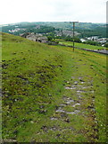 SE0623 : Stone setts on Sowerby Bridge FP77, Norland by Humphrey Bolton