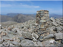 NY2107 : Scafell Pike trig point by Gareth James