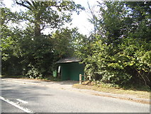 SU7567 : Bus shelter on Reading Road, Arborfield by David Howard