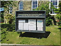 Leavening  church  C  of  E  and  Methodist  noticeboard