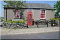 Telephone box and building in Cerrigydrudion