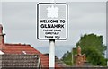 "Welcome to Gilnahirk" sign, Belfast (June 2015)