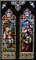 TF1310 : Stained glass window, St Guthlac's church, Market Deeping by Julian P Guffogg