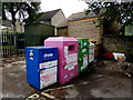 SP4416 : Recycling area in Hensington Road car park, Woodstock by Jaggery