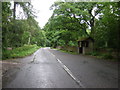 Rural bus stop and shelter