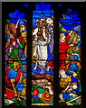 TF0919 : Stained glass window, Ss Peter & Paul church, Bourne by Julian P Guffogg