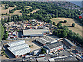 North Feltham trading estate from the air