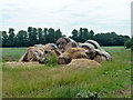 Old straw bales