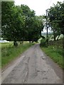 Minor road leaving Ufton